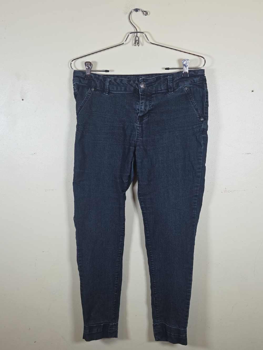 Blue Spice Ankle Jeans Juniors Size 13 Denim Stretch Cuffed
